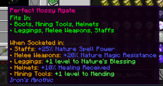 Пример бонусов самоцветов по магическим школам Пример бонусов самоцветов по магическим школам