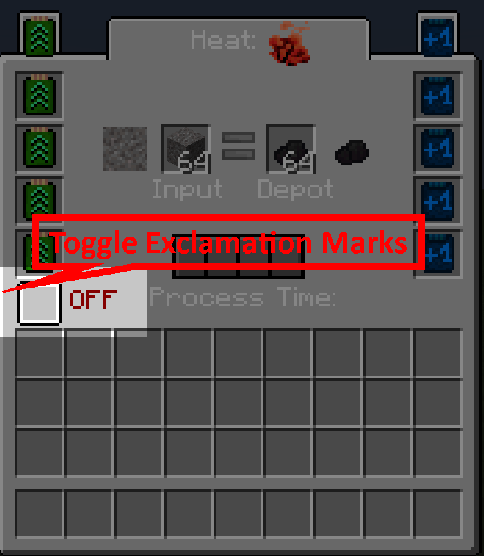 Интерфейс с восклицательными знаками Интерфейс с восклицательными знаками