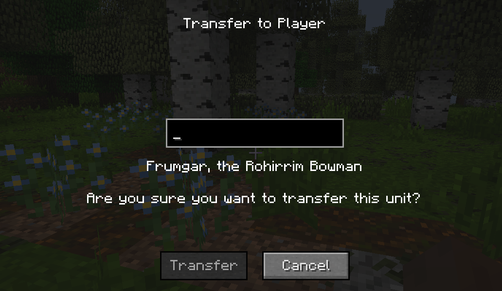 Передать нанятые отряды другим игрокам Передать нанятые отряды другим игрокам