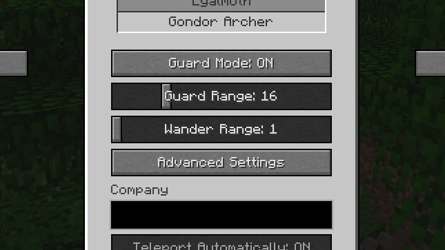 Настройка диапазона блуждания для охранников Настройка диапазона блуждания для охранников