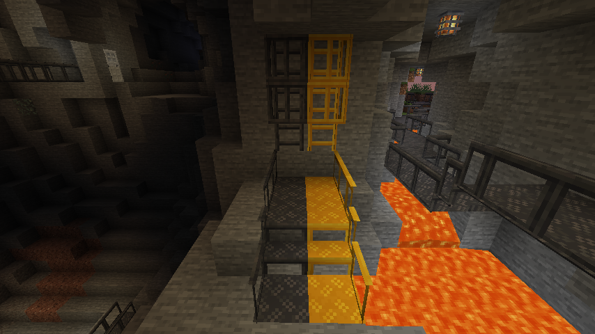 Пешеходные мостки возле озера лавы Пешеходные мостки возле озера лавы