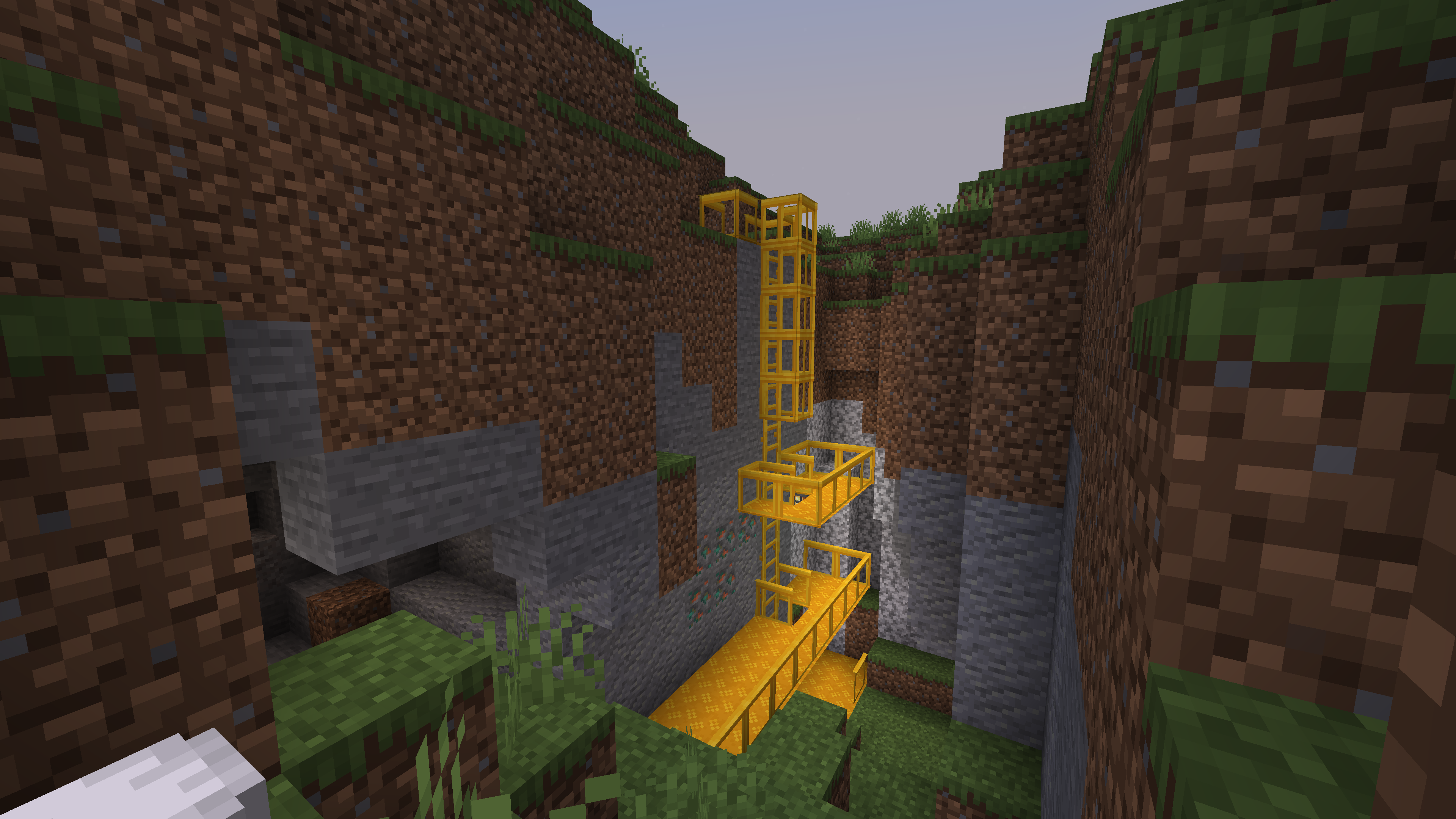 Пешеходные мостки на утёсе Пешеходные мостки на утёсе