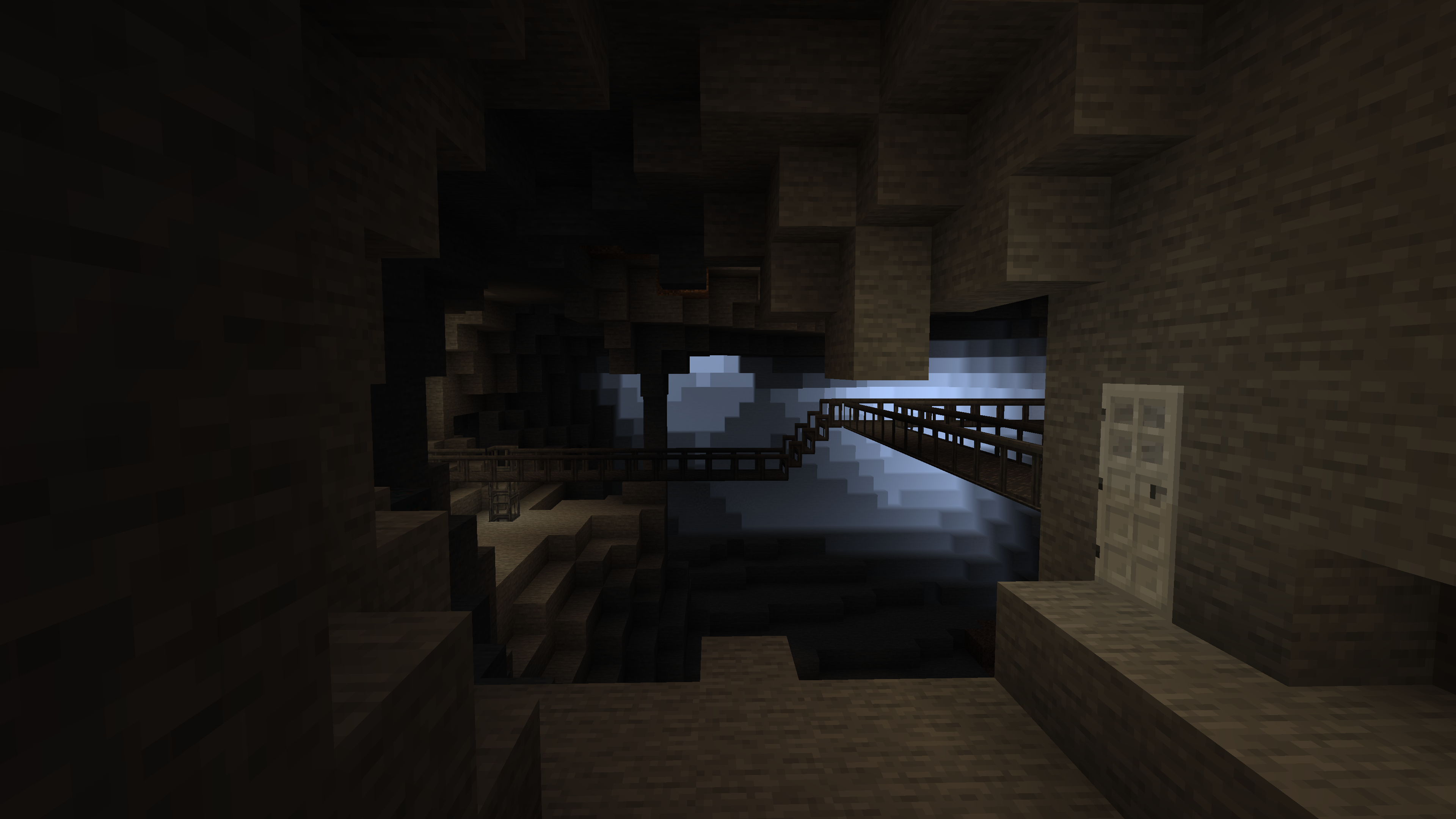 Пешеходные мостки внутри пещеры Пешеходные мостки внутри пещеры