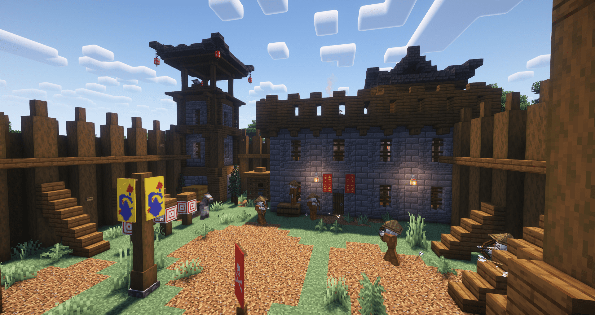 Интерьер китайской крепости Интерьер китайской крепости