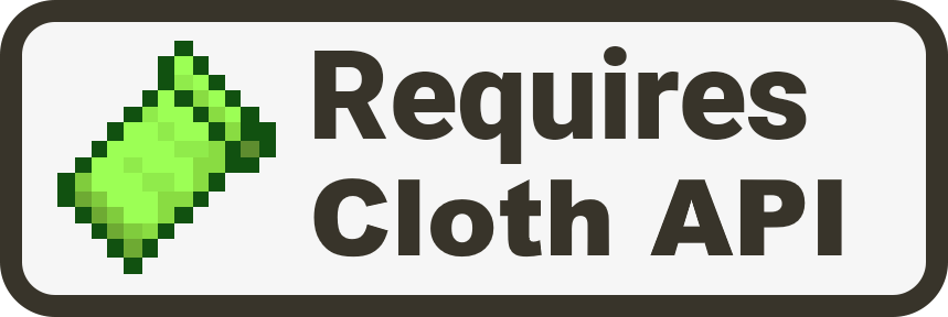 Требуется Cloth Config API Требуется Cloth Config API