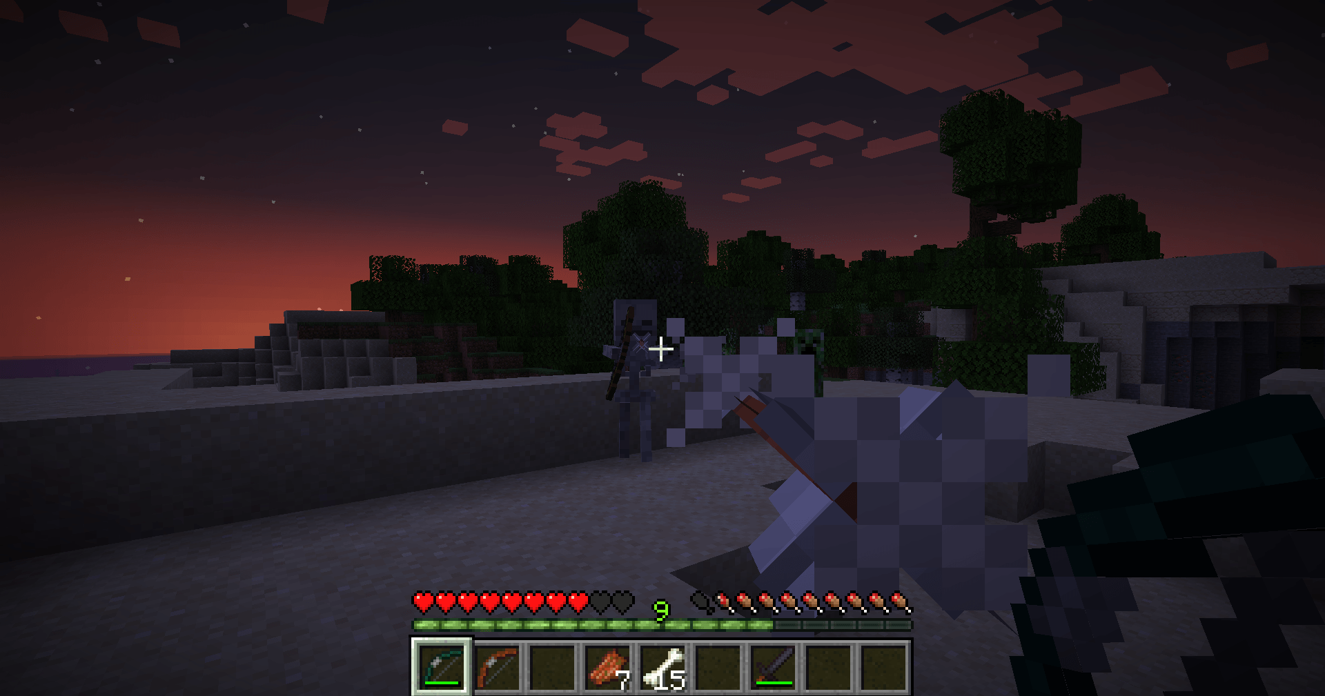 Стрельба акациевой стрелой из искажённого лука Стрельба акациевой стрелой из искажённого лука