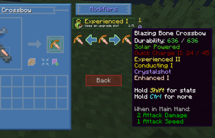 Вы можете предварительно просмотреть инструмент до добавления или удаления модификатора, а также при повышении или понижении уровня модификатора. Вы можете предварительно просмотреть инструмент до добавления или удаления модификатора, а также при повышении или понижении уровня модификатора.