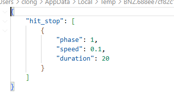 Структура файла настройки хит-стопа для анимации Структура файла настройки хит-стопа для анимации