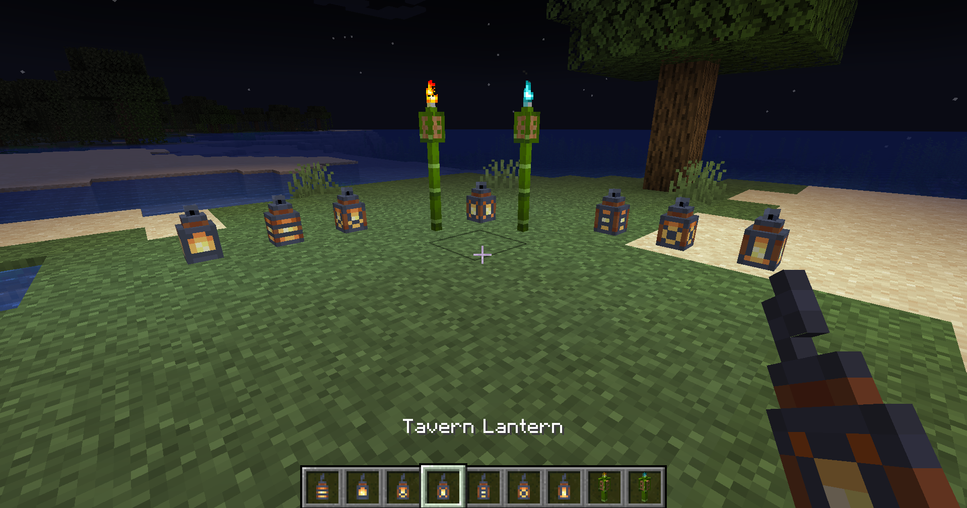 Бамбуковые факелы тики и новые фонари Бамбуковые факелы тики и новые фонари