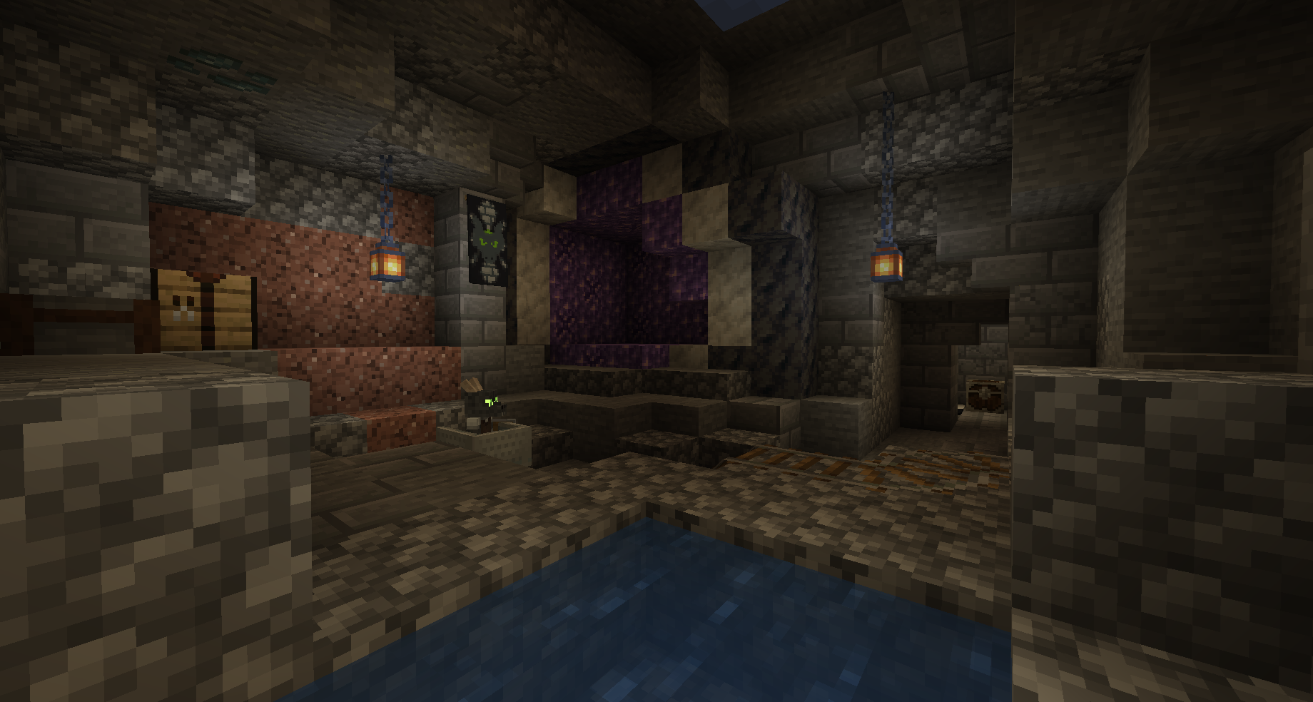 Боковая комната в основном логове, где кобольды выращивают свою любимую еду и запасают воду. Боковая комната в основном логове, где кобольды выращивают свою любимую еду и запасают воду.