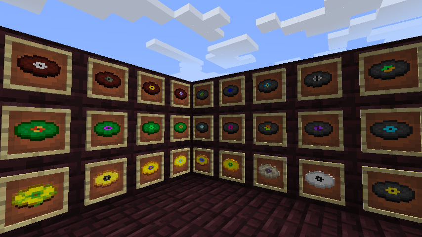 Некоторые записи добавлены на основе стандартной музыки Minecraft. Некоторые записи добавлены на основе стандартной музыки Minecraft.