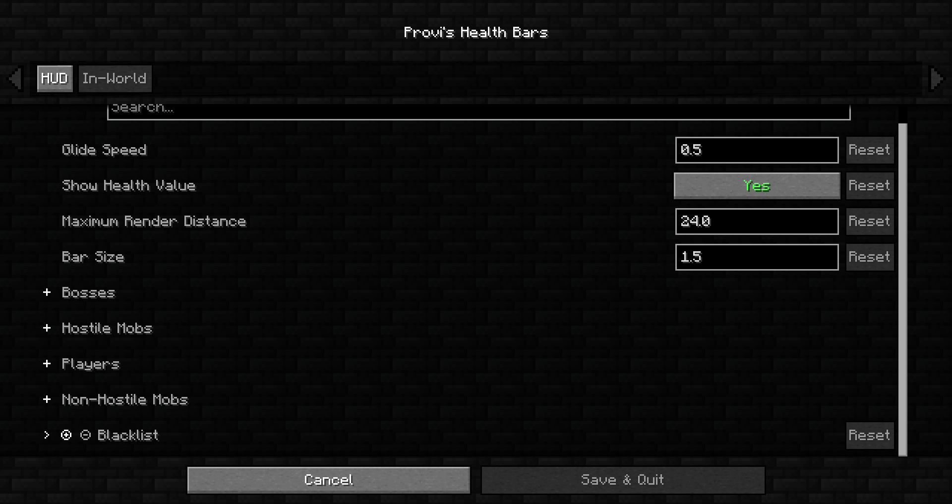Доступно через меню модов и Cloth Config. Доступно через меню модов и Cloth Config.