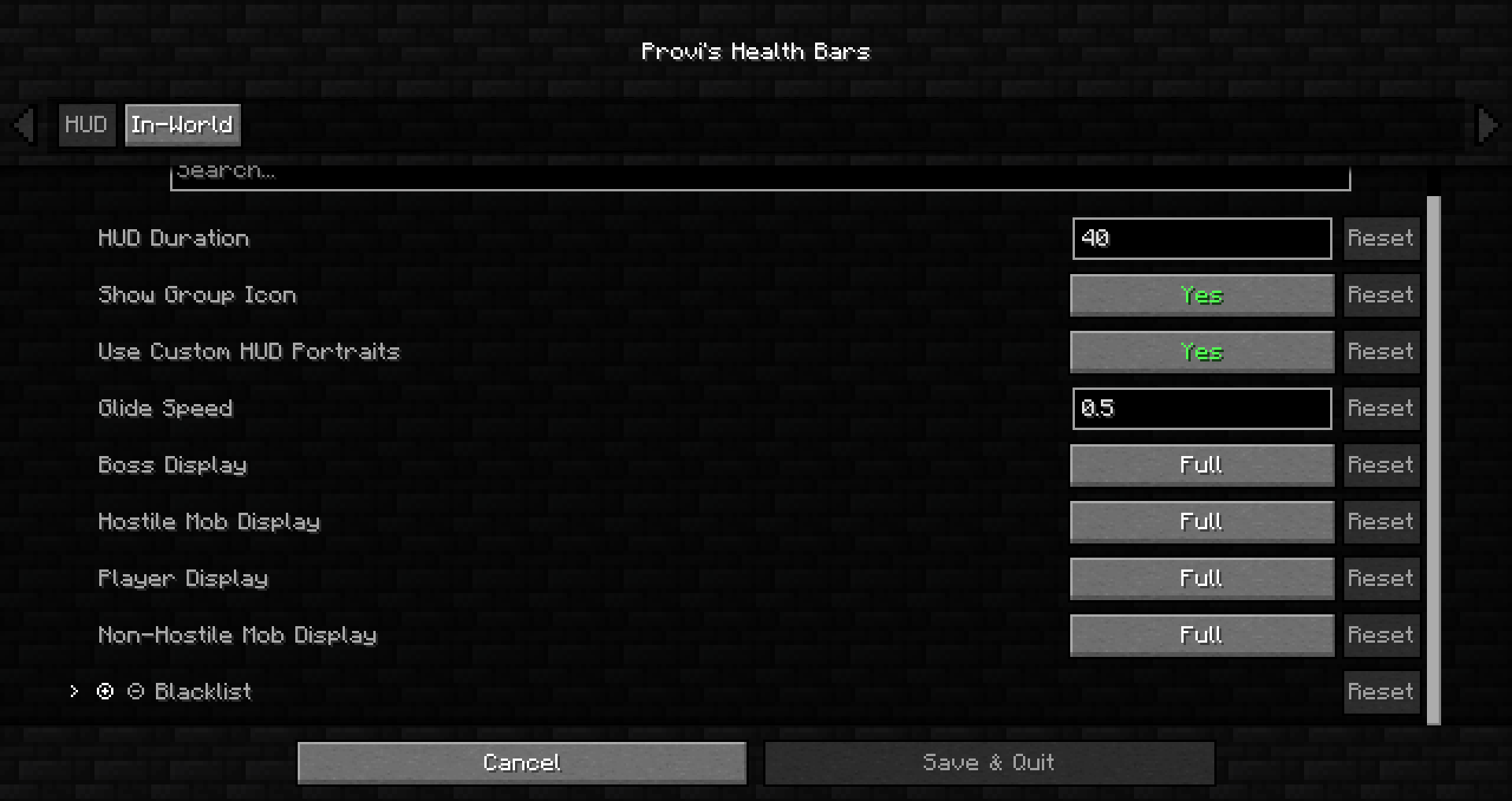 Доступно через меню модов и Cloth Config. Доступно через меню модов и Cloth Config.