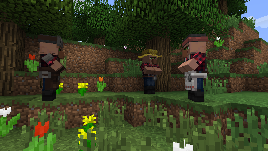 Жители с пользовательскими текстурами типа «Лес» Жители с пользовательскими текстурами типа «Лес»