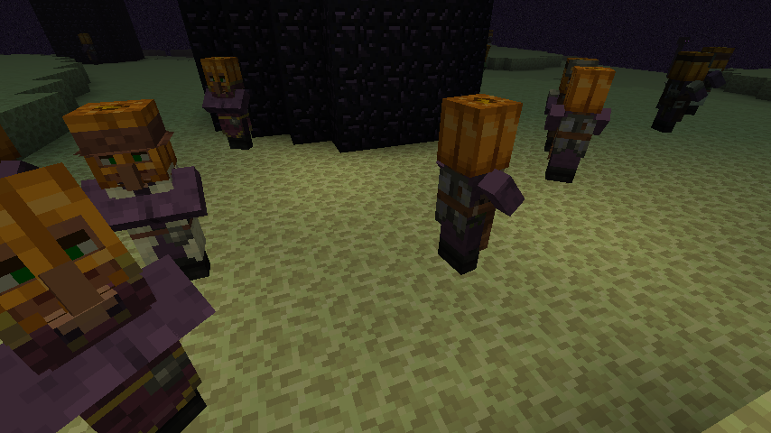 Жители с пользовательскими текстурами типа «Энд» Жители с пользовательскими текстурами типа «Энд»