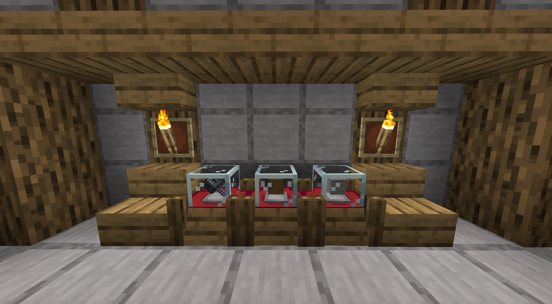 Рецепт для станции обмена: золотые самородки, стекло, ковёр, сундук, дубовые бревна и гладкий камень Рецепт для станции обмена: золотые самородки, стекло, ковёр, сундук, дубовые бревна и гладкий камень