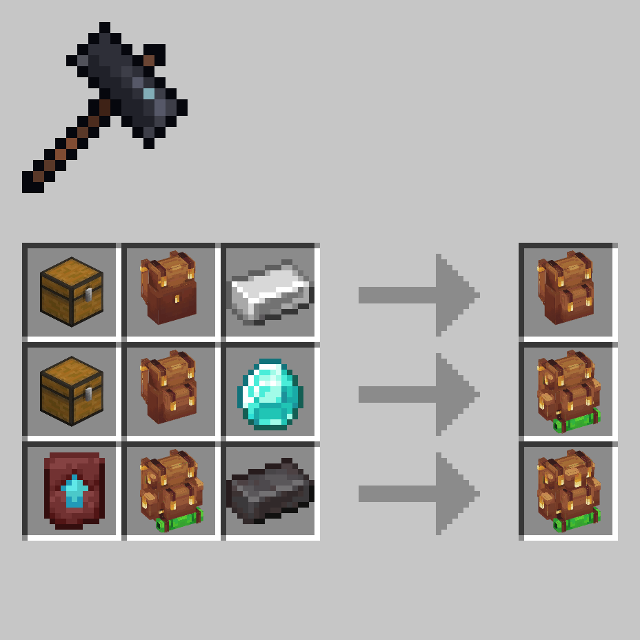 Все улучшения рюкзаков Все улучшения рюкзаков