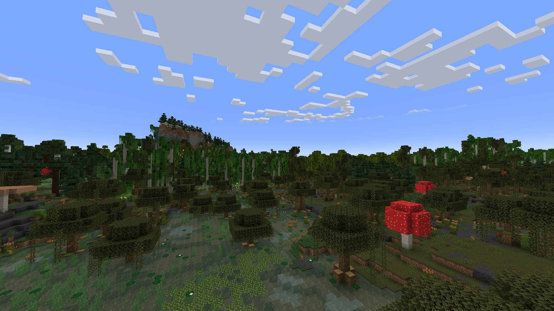 Обновленное болото рядом с кипарисовыми болотами Обновленное болото рядом с кипарисовыми болотами