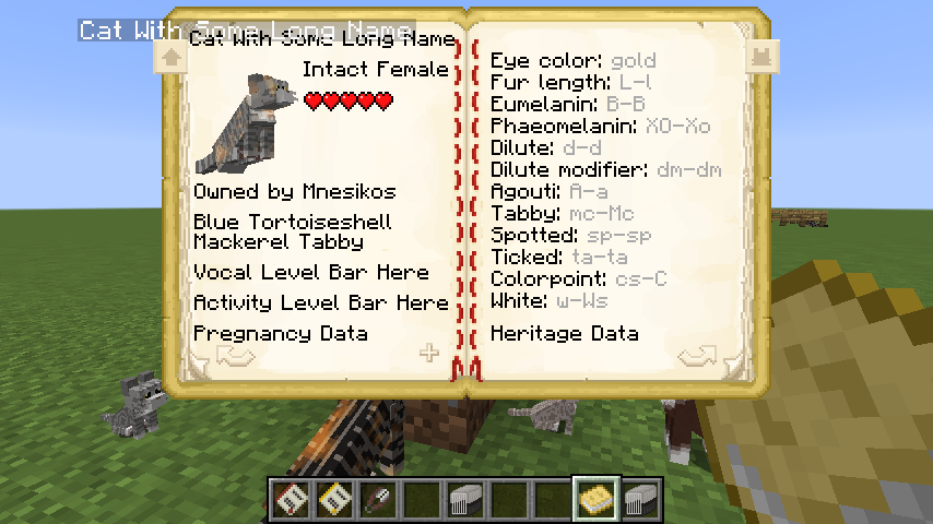 Предварительный просмотр данных книги о кошках Предварительный просмотр данных книги о кошках