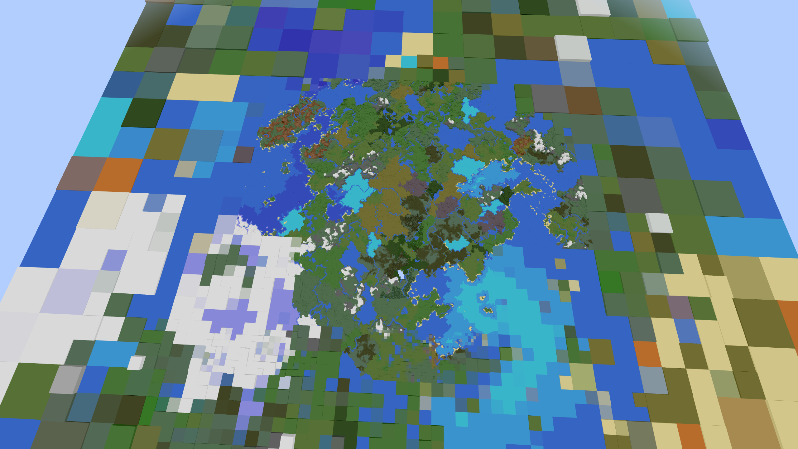 Ближайшие фейковые чанки будут больше, а чем дальше они от игрока, тем менее подробными, что увеличивает производительность. Ближайшие фейковые чанки будут больше, а чем дальше они от игрока, тем менее подробными, что увеличивает производительность.