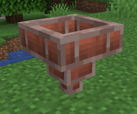 Кирпичный воронок работает как ванильный воронок, но немного медленнее. Кирпичный воронок работает как ванильный воронок, но немного медленнее.