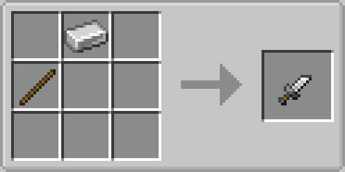 Крафт железного кинжала Крафт железного кинжала