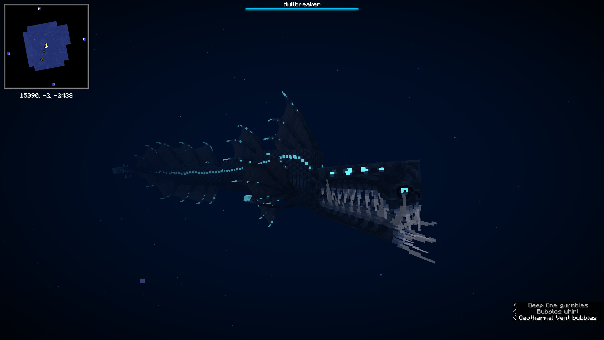 Hullbreaker из Alex's Caves с панелью босса Hullbreaker из Alex's Caves с панелью босса