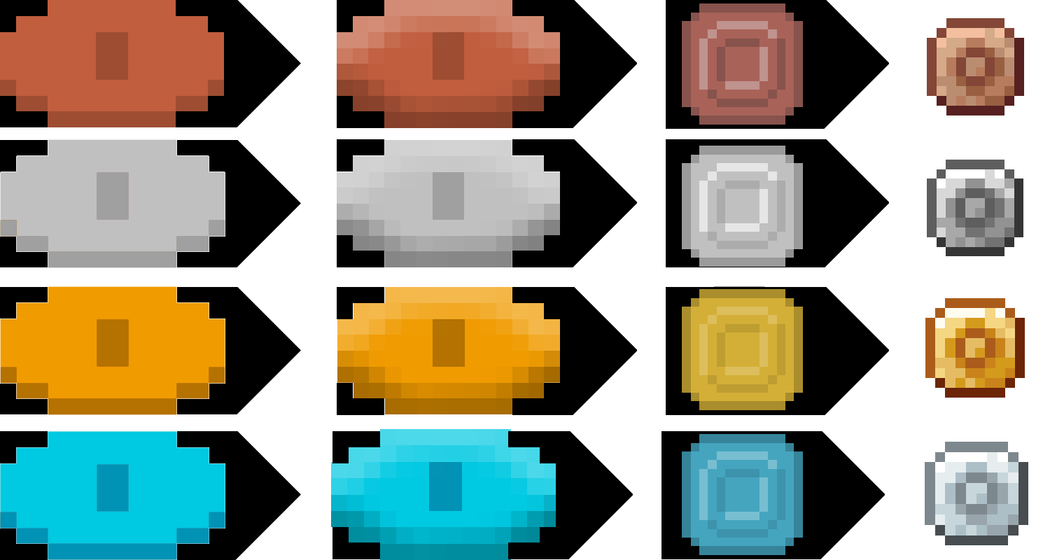 Да, я знаю, что это не идеально.... Это потому что я увеличил оригинальные текстуры. Обещаю, в игре они выглядят лучше :) Да, я знаю, что это не идеально.... Это потому что я увеличил оригинальные текстуры. Обещаю, в игре они выглядят лучше :)