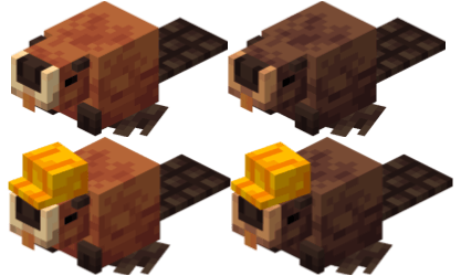 Бобры — пассивные грызуны, обитающие в плотинах. С их помощью можно СТРОИТЬ!! используя конструктор. Бобры по имени Боб надевают строительную каску и могут подарить её вам с определённой вероятностью: эта каска увеличивает досягаемость и может быть надета на красных панд для безопасности! Бобры — пассивные грызуны, обитающие в плотинах. С их помощью можно СТРОИТЬ!! используя конструктор. Бобры по имени Боб надевают строительную каску и могут подарить её вам с определённой вероятностью: эта каска увеличивает досягаемость и может быть надета на красных панд для безопасности!