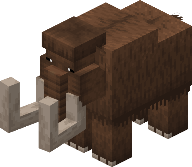 Мамонты — доисторические слоны, обитающие на снежных равнинах. Их можно приручить при помощи тыкв и использовать как средство передвижения. Прирученные мамонты также имеют племенные раскраски, которые вы можете сделать любого цвета! Мамонты — доисторические слоны, обитающие на снежных равнинах. Их можно приручить при помощи тыкв и использовать как средство передвижения. Прирученные мамонты также имеют племенные раскраски, которые вы можете сделать любого цвета!